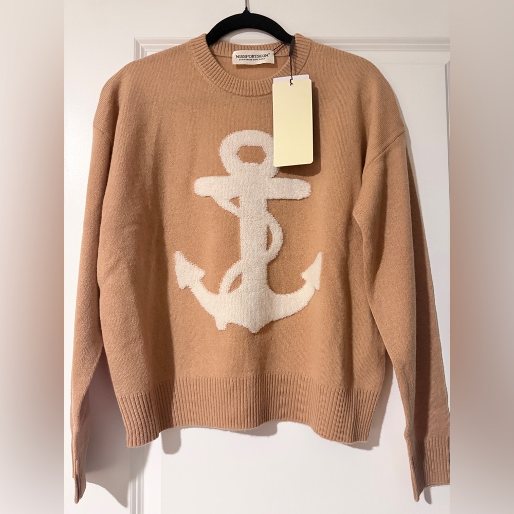 Anchor Design Tan Sweater